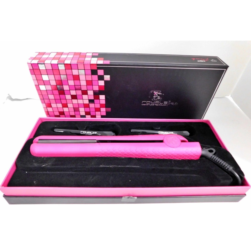 Royale | Pro Professional Hair Straightener Ceramic Plates Pink Flat Iron $300rt